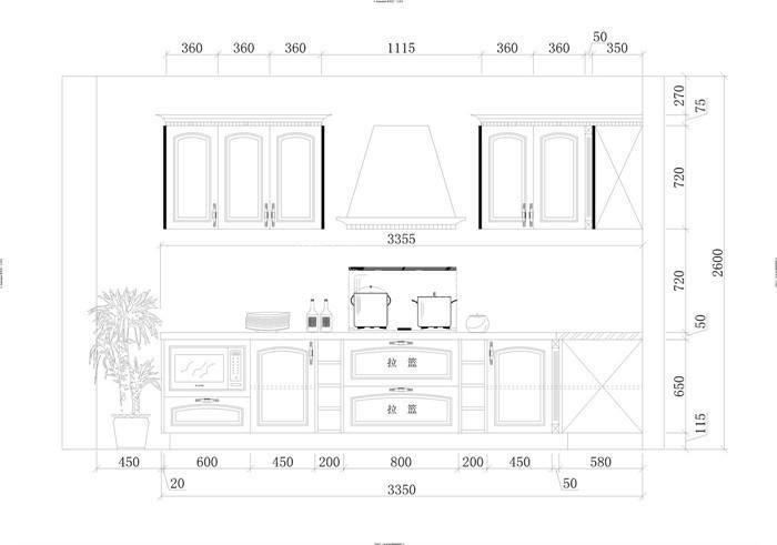 櫥柜的標準尺寸規(guī)格圖2 櫥柜的標準尺寸規(guī)格圖2