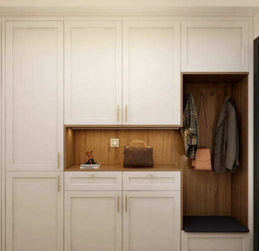 房屋裝飾效果圖，玄關柜注意的幾個細節(jié)點