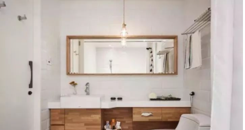 酒店仿古浴室柜：一個好用的衛(wèi)生間浴室柜可以這樣設計？