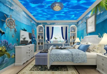 兒童房間設計：這個海洋兒童房什么水平？國外兒童房有什么可取之處？