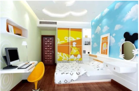 兒童房間裝修效果圖：如何解決兒童房裝修后甲醛及裝修污染？